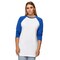 BELLA+CANVAS Three-Quarter Crewneck Baseball T-Shirt Raglan Sleeve Unisex Cotton Blend Casual Wear Athletic Style Tee